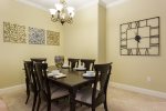Get together for a delicious meal at the dining table, seats 6